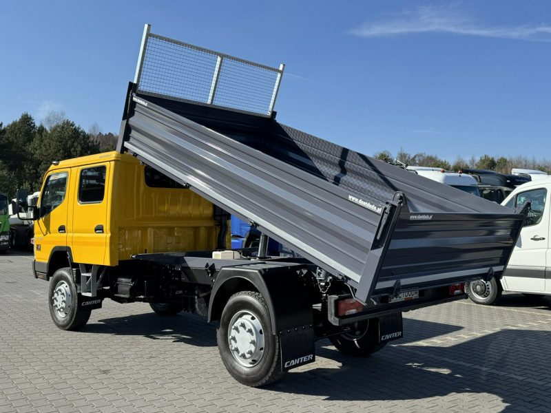 Mitsubishi Canter Fuso 4x4 17C18D 4.9/180KM Wywrotka 3-stronna Brygadówka DOKA 7 osób Klimatyzacja DMC- 7500kg UNIKAT Super Stan !!!