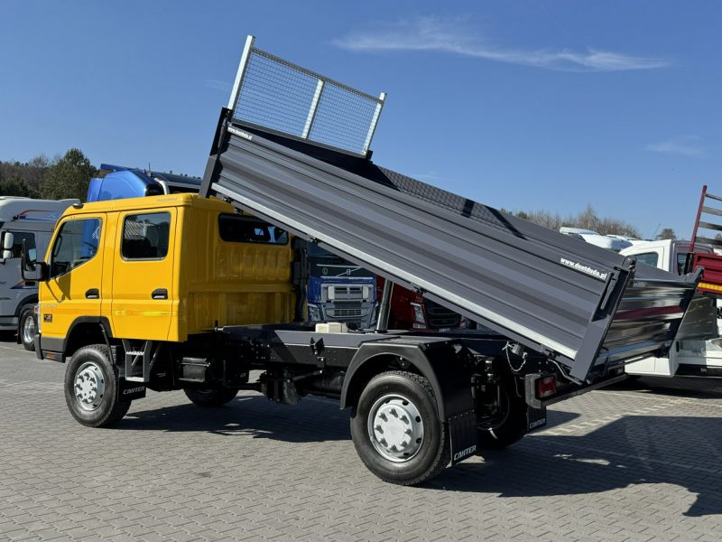 Mitsubishi Canter Fuso 4x4 17C18D 4.9/180KM Wywrotka 3-stronna Brygadówka DOKA 7 osób Klimatyzacja DMC- 7500kg UNIKAT Super Stan !!!