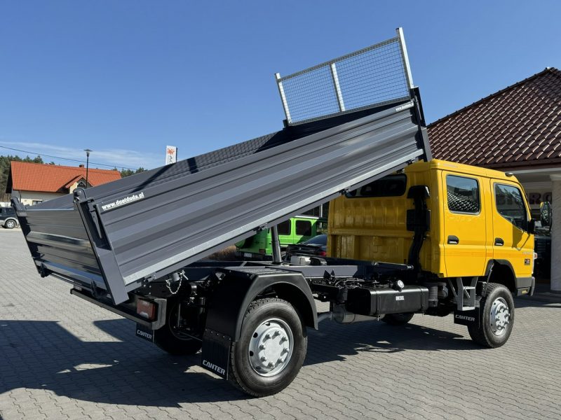 Mitsubishi Canter Fuso 4x4 17C18D 4.9/180KM Wywrotka 3-stronna Brygadówka DOKA 7 osób Klimatyzacja DMC- 7500kg UNIKAT Super Stan !!!