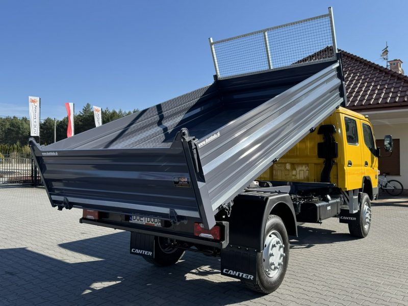Mitsubishi Canter Fuso 4x4 17C18D 4.9/180KM Wywrotka 3-stronna Brygadówka DOKA 7 osób Klimatyzacja DMC- 7500kg UNIKAT Super Stan !!!