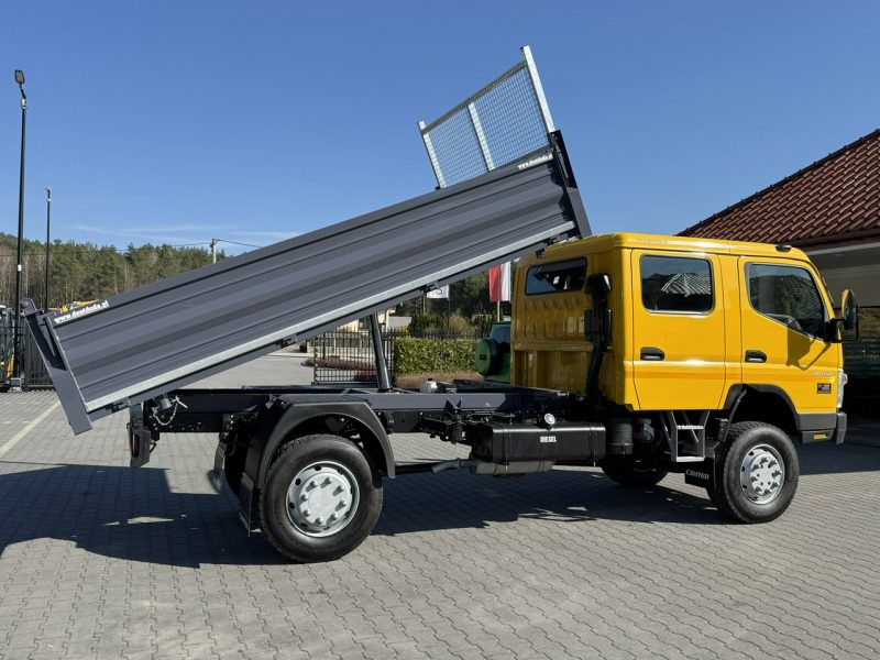 Mitsubishi Canter Fuso 4x4 17C18D 4.9/180KM Wywrotka 3-stronna Brygadówka DOKA 7 osób Klimatyzacja DMC- 7500kg UNIKAT Super Stan !!!
