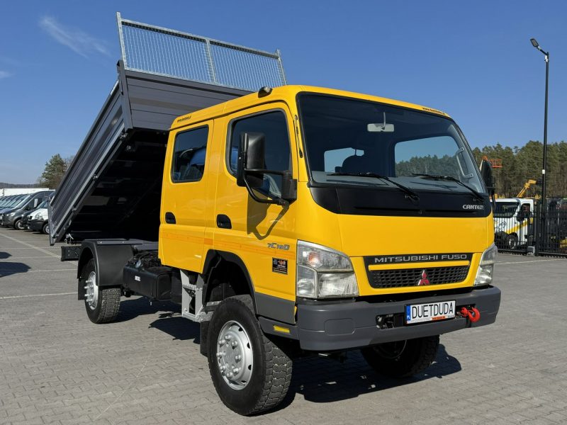 Mitsubishi Canter Fuso 4x4 17C18D 4.9/180KM Wywrotka 3-stronna Brygadówka DOKA 7 osób Klimatyzacja DMC- 7500kg UNIKAT Super Stan !!!