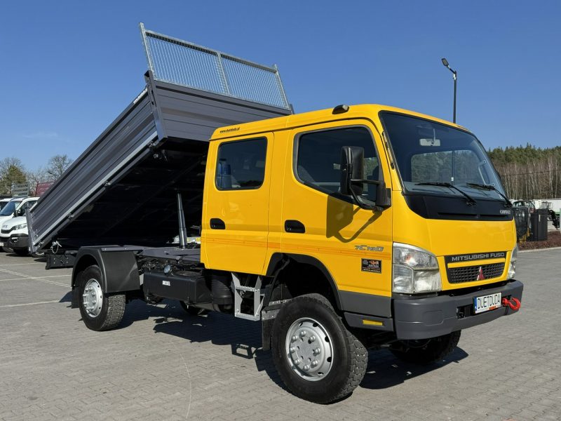 Mitsubishi Canter Fuso 4x4 17C18D 4.9/180KM Wywrotka 3-stronna Brygadówka DOKA 7 osób Klimatyzacja DMC- 7500kg UNIKAT Super Stan !!!