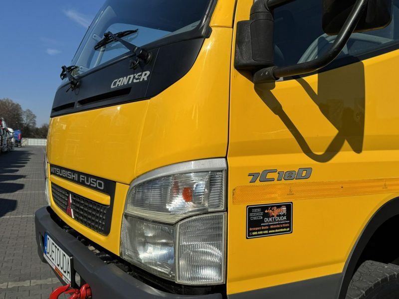 Mitsubishi Canter Fuso 4x4 17C18D 4.9/180KM Wywrotka 3-stronna Brygadówka DOKA 7 osób Klimatyzacja DMC- 7500kg UNIKAT Super Stan !!!
