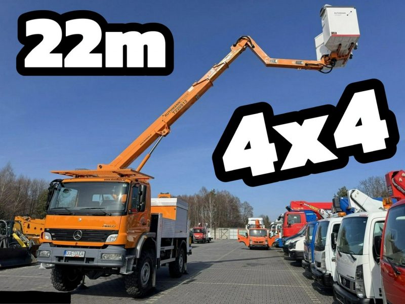 Mercedes Atego 1324 4x4 Zwyżka RUTHMANN STEIGER T220S12 Podnośnik Koszowy Wysokość Podnoszenia 22m 100% SPRAWNY UNIKAT STAN (PALFINGER, MAN) P7