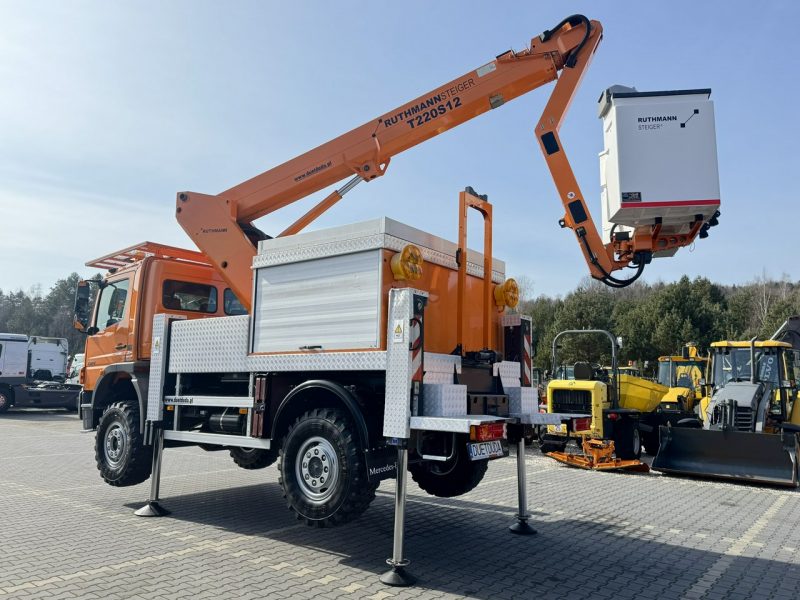 Mercedes Atego 1324 4x4 Zwyżka RUTHMANN STEIGER T220S12 Podnośnik Koszowy Wysokość Podnoszenia 22m 100% SPRAWNY UNIKAT STAN (PALFINGER, MAN) P7