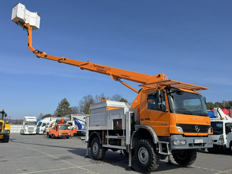 Mercedes Atego 1324 4x4 Zwyżka RUTHMANN STEIGER T220S12 Podnośnik Koszowy Wysokość Podnoszenia 22m 100% SPRAWNY UNIKAT STAN (PALFINGER, MAN) P7