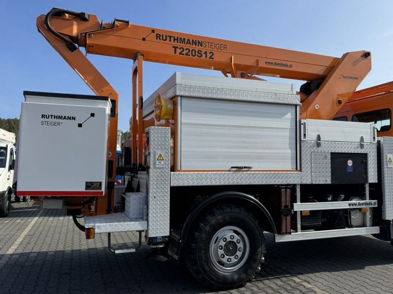 Mercedes Atego 1324 4x4 Zwyżka RUTHMANN STEIGER T220S12 Podnośnik Koszowy Wysokość Podnoszenia 22m 100% SPRAWNY UNIKAT STAN (PALFINGER, MAN) P7