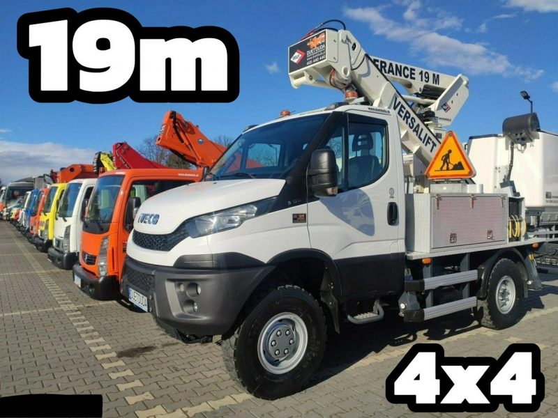 Iveco Daily 55S17W 4x4 Zwyżka 19m Versalift Lat 55 TB Time France 100% Sprawny Montażowy nie Ruthmann GSR Multitel Wumag SUPER STAN P7