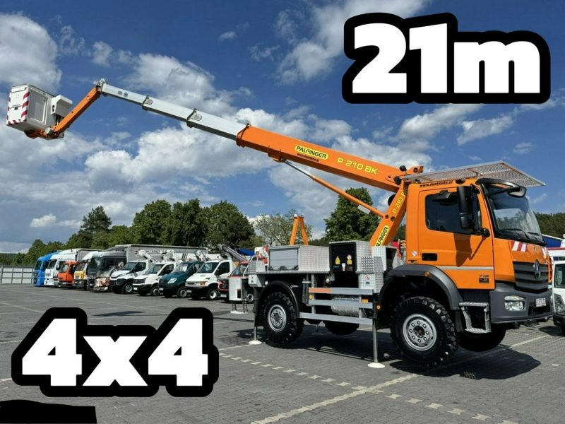 Mercedes Atego 718 E6 4x4 Zwyżka PALFINGER P210 BK Podnośnik Koszowy Wysokość Podnoszenia 21m 100% SPRAWNY UNIKAT STAN (RUTHMANN, MAN) P7