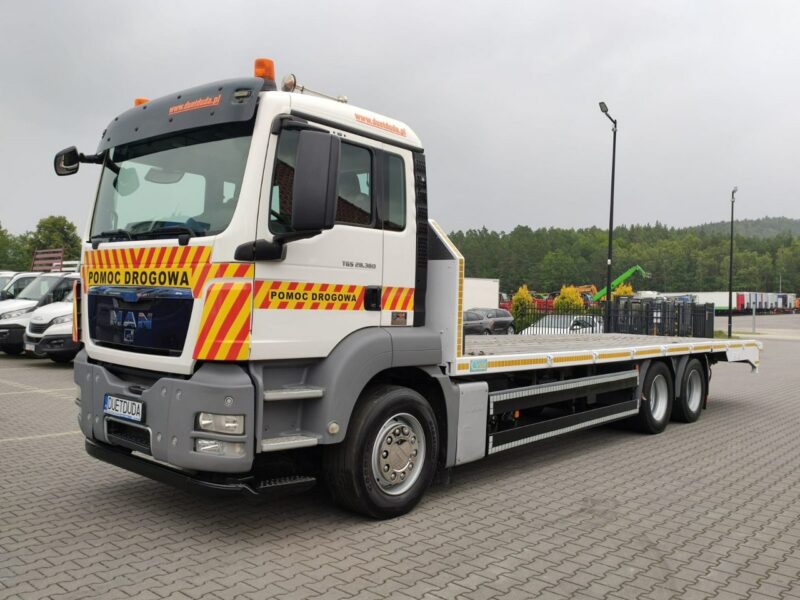 MAN TGS 28.360 6x2 Najazd Hydrauliczny Laweta Ciężarowa Autolaweta Wyciągarka Dł: 910cm Możliwość Wydłużenia Winda Wysuwana