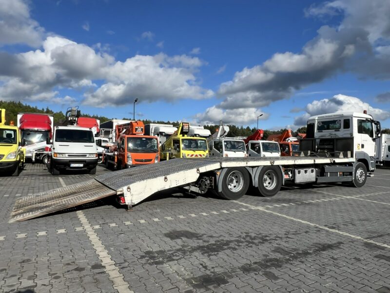 MAN TGS 28.360 6x2 Najazd Hydrauliczny Laweta Ciężarowa Autolaweta Wyciągarka Dł: 910cm Możliwość Wydłużenia Winda Wysuwana