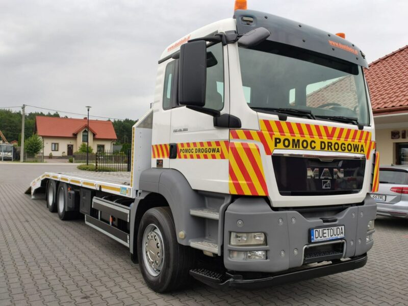 MAN TGS 28.360 6x2 Najazd Hydrauliczny Laweta Ciężarowa Autolaweta Wyciągarka Dł: 910cm Możliwość Wydłużenia Winda Wysuwana