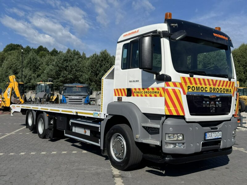 MAN TGS 28.360 6x2 Najazd Hydrauliczny Laweta Ciężarowa Autolaweta Wyciągarka Dł: 910cm Możliwość Wydłużenia Winda Wysuwana