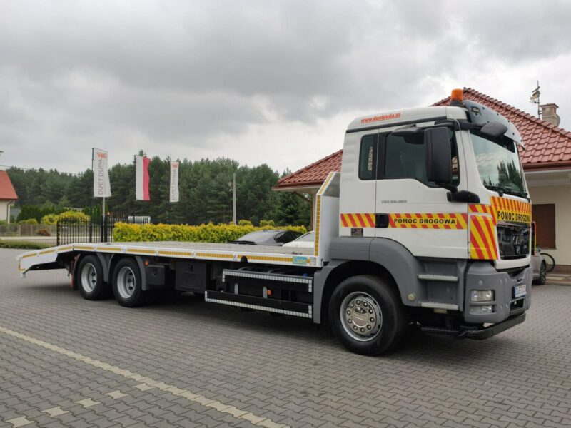 MAN TGS 28.360 6x2 Najazd Hydrauliczny Laweta Ciężarowa Autolaweta Wyciągarka Dł: 910cm Możliwość Wydłużenia Winda Wysuwana