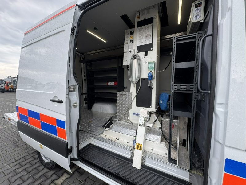 Mercedes Sprinter Zwyżka Podnośnik Koszowy KLUBB K42P UDT WUMAG GSR Wysokość Podnoszenia 15m SUPER STAN VERSALIFT 8.2m w bok P7