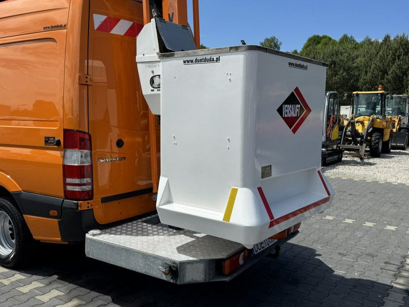 Mercedes Sprinter Zwyżka Podnośnik Koszowy VERSALIFT KLUBB ET-36-LF UDT Wysokość Podnoszenia 14m 100% SPRAWNY SUPER STAN VERSALIFT 8m w bok P7