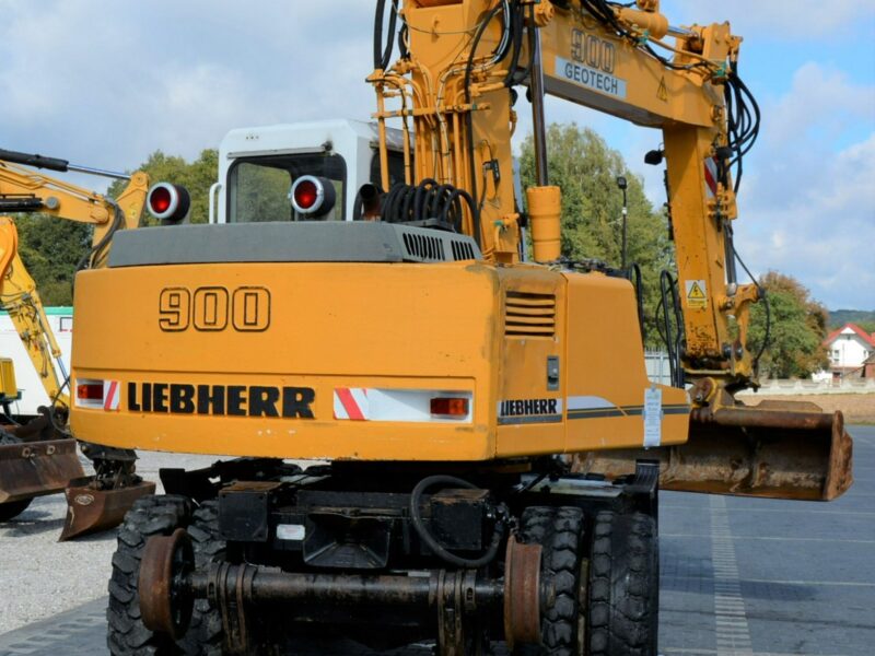 kołowa Liebherr A 900 ZW Litronic Koparka + Kolej Przystosowana Do Pracy Na Torach Sprawna Bez Luzów I Wycieków Kolejowa