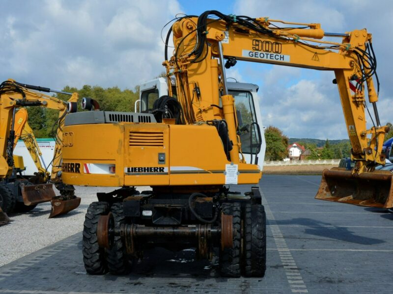 kołowa Liebherr A 900 ZW Litronic Koparka + Kolej Przystosowana Do Pracy Na Torach Sprawna Bez Luzów I Wycieków Kolejowa