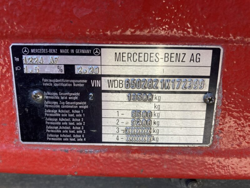 Mercedes inny Mercedes 1224 Straż Pożarna Gaśnicza 4X4 Metz 97