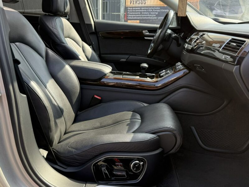 Audi A8 ZAMIANA 3.0 TFSI 4X4 Long Lift Kamery360 Panorama Wentyle Masaż 4xklim D4 (2010-)