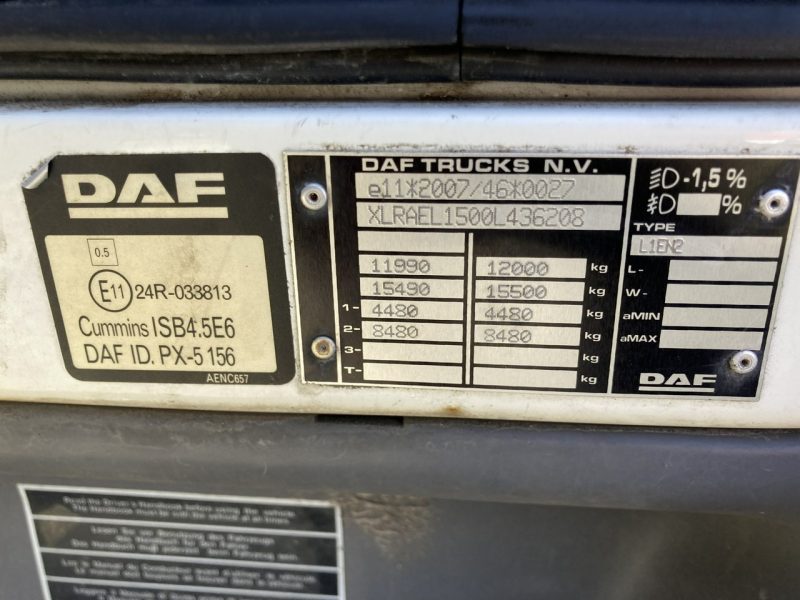 DAF inny DAF LF210FA Chłodnia Konvekta Hydro klapa 2014