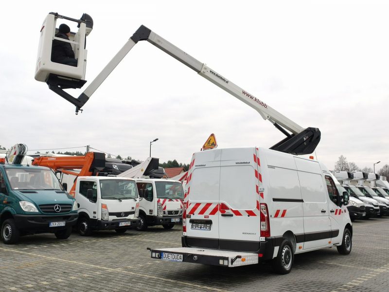 Renault Master Zwyżka Podnośnik Koszowy KAT B Do 3.5tony 12.5m KLUBB K32 UDT P7