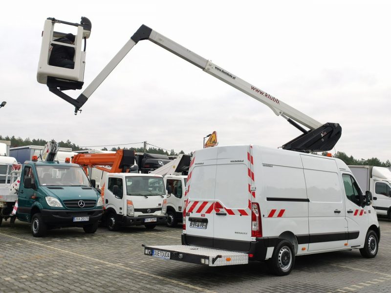 Renault Master Zwyżka Podnośnik Koszowy KAT B Do 3.5tony 12.5m KLUBB K32 UDT P7