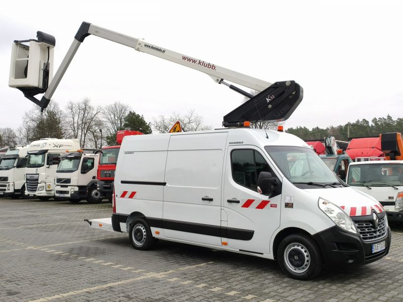 Renault Master Zwyżka Podnośnik Koszowy KAT B Do 3.5tony 12.5m KLUBB K32 UDT P7