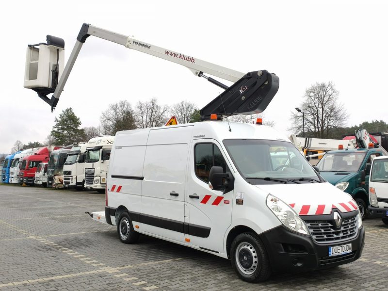 Renault Master Zwyżka Podnośnik Koszowy KAT B Do 3.5tony 12.5m KLUBB K32 UDT P7