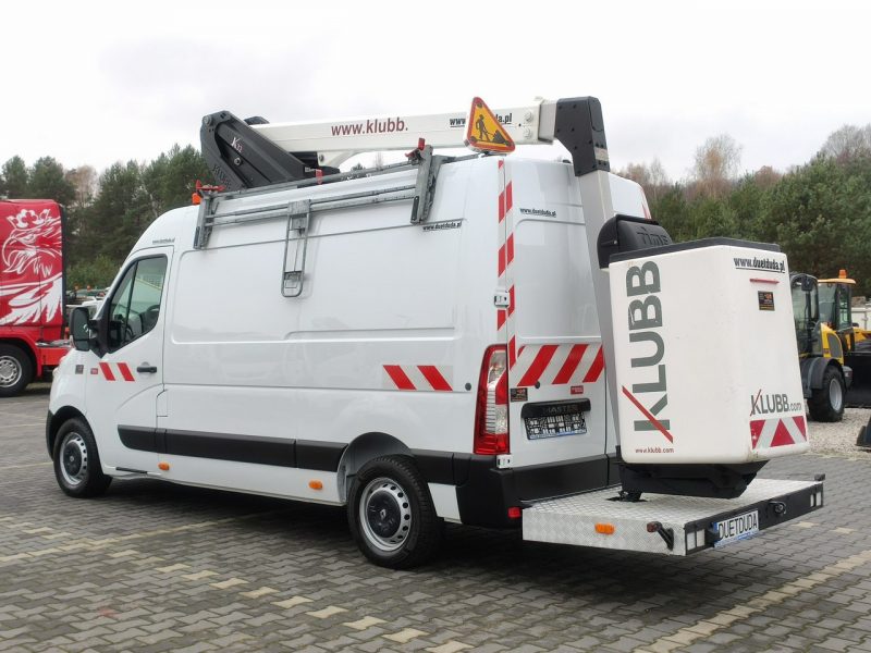 Renault Master Zwyżka Podnośnik Koszowy KAT B Do 3.5tony 12.5m KLUBB K32 UDT P7
