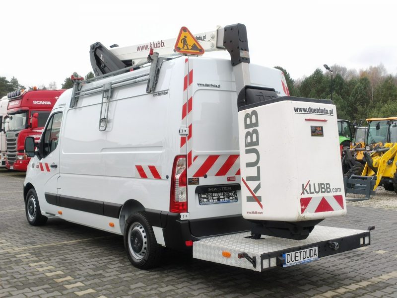 Renault Master Zwyżka Podnośnik Koszowy KAT B Do 3.5tony 12.5m KLUBB K32 UDT P7