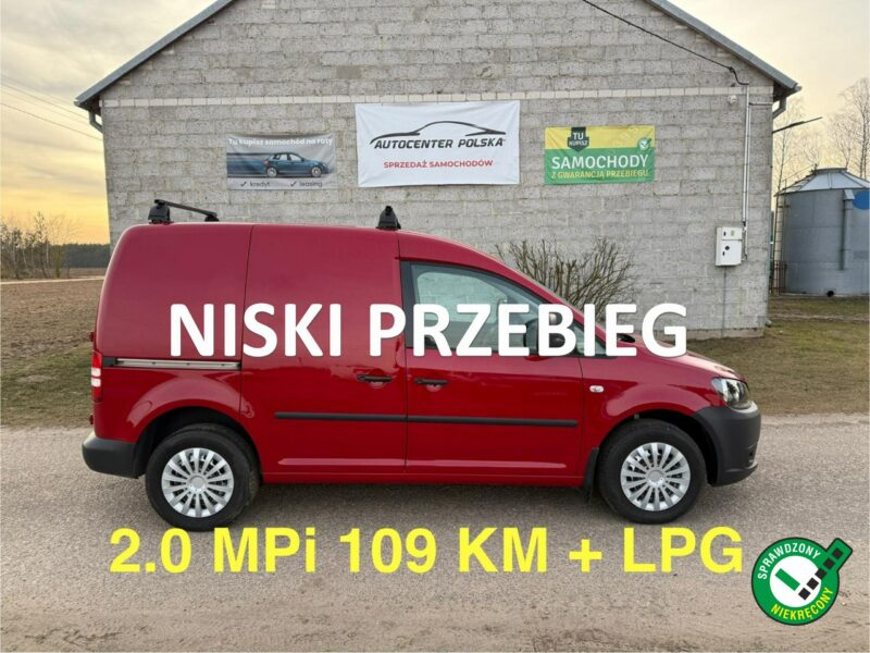 Volkswagen Caddy 2.0 EcoFuel MPI z Nową instalacją LPG 70 tys przebieg
