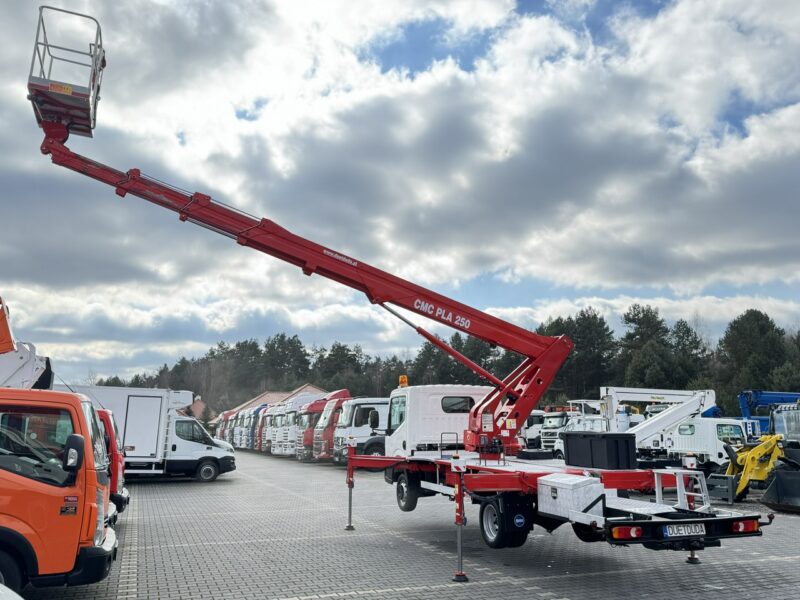 Nissan Cabstar Podnośnik Koszowy 25m CMC PLA 250 Zwyżka Pilot UDT Wumag GSR Multitel
