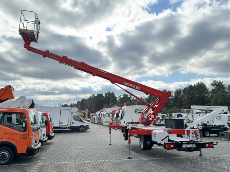 Nissan Cabstar Podnośnik Koszowy 25m CMC PLA 250 Zwyżka Pilot UDT Wumag GSR Multitel