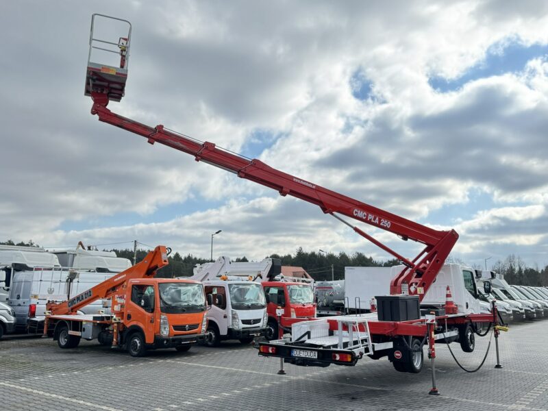 Nissan Cabstar Podnośnik Koszowy 25m CMC PLA 250 Zwyżka Pilot UDT Wumag GSR Multitel