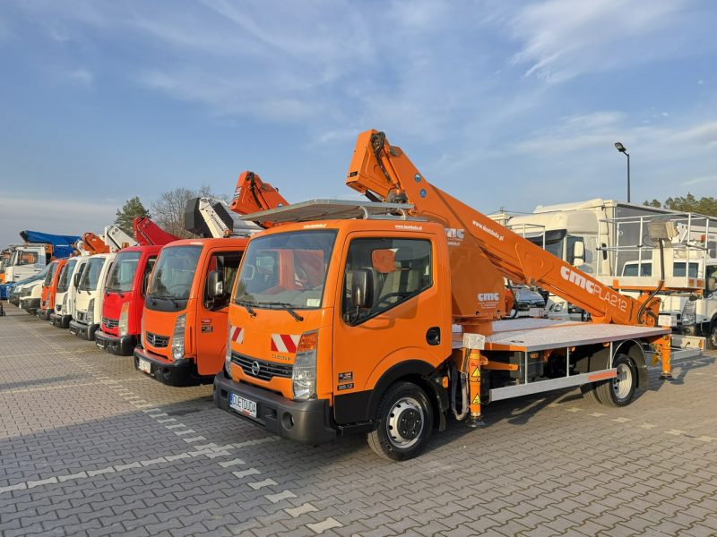 Nissan Cabstar Podnośnik Koszowy 21m CMC PLA 212 Zwyżka UDT Wumag GSR Multitel P7