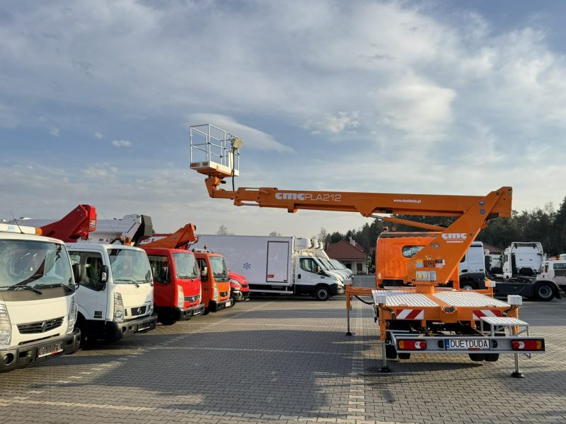 Nissan Cabstar Podnośnik Koszowy 21m CMC PLA 212 Zwyżka UDT Wumag GSR Multitel P7