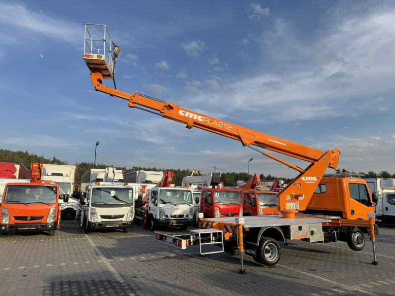 Nissan Cabstar Podnośnik Koszowy 21m CMC PLA 212 Zwyżka UDT Wumag GSR Multitel P7