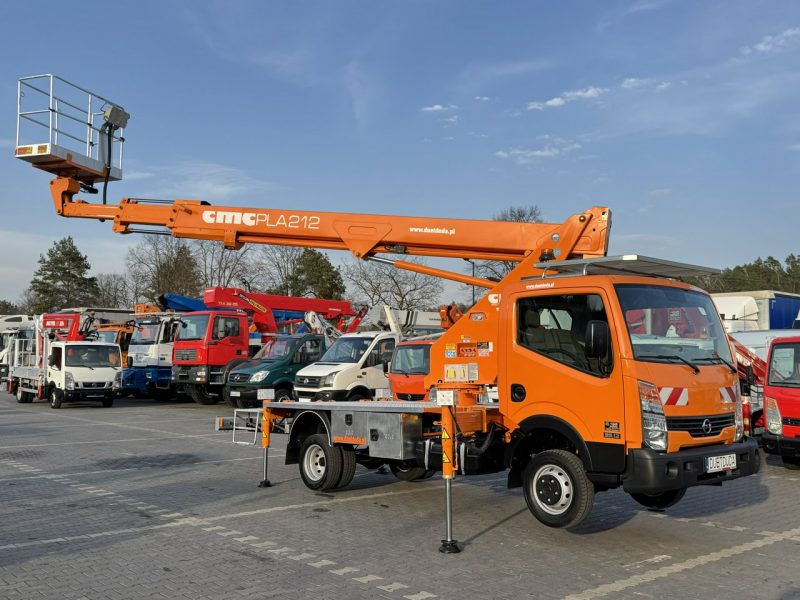 Nissan Cabstar Podnośnik Koszowy 21m CMC PLA 212 Zwyżka UDT Wumag GSR Multitel P7