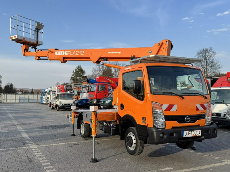 Nissan Cabstar Podnośnik Koszowy 21m CMC PLA 212 Zwyżka UDT Wumag GSR Multitel P7