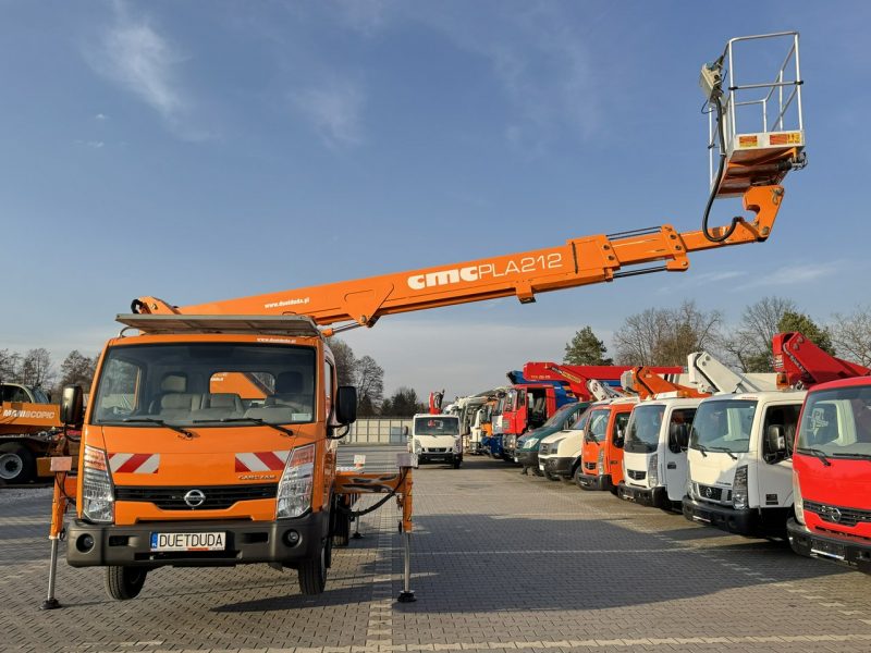 Nissan Cabstar Podnośnik Koszowy 21m CMC PLA 212 Zwyżka UDT Wumag GSR Multitel P7