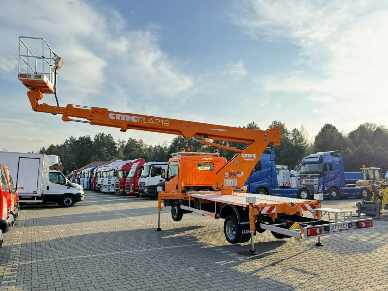 Nissan Cabstar Podnośnik Koszowy 21m CMC PLA 212 Zwyżka UDT Wumag GSR Multitel P7