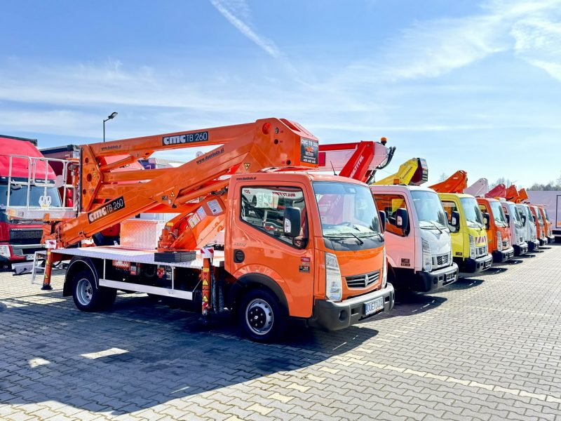 Renault Maxity Podnośnik Koszowy 26m CMC TB260 Zwyżka Pilot UDT Wumag GSR Multitel P7
