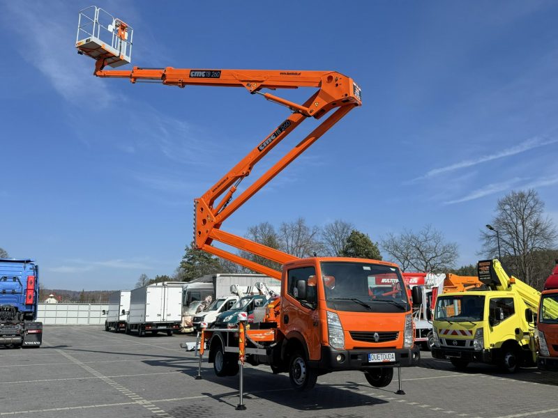 Renault Maxity Podnośnik Koszowy 26m CMC TB260 Zwyżka Pilot UDT Wumag GSR Multitel P7