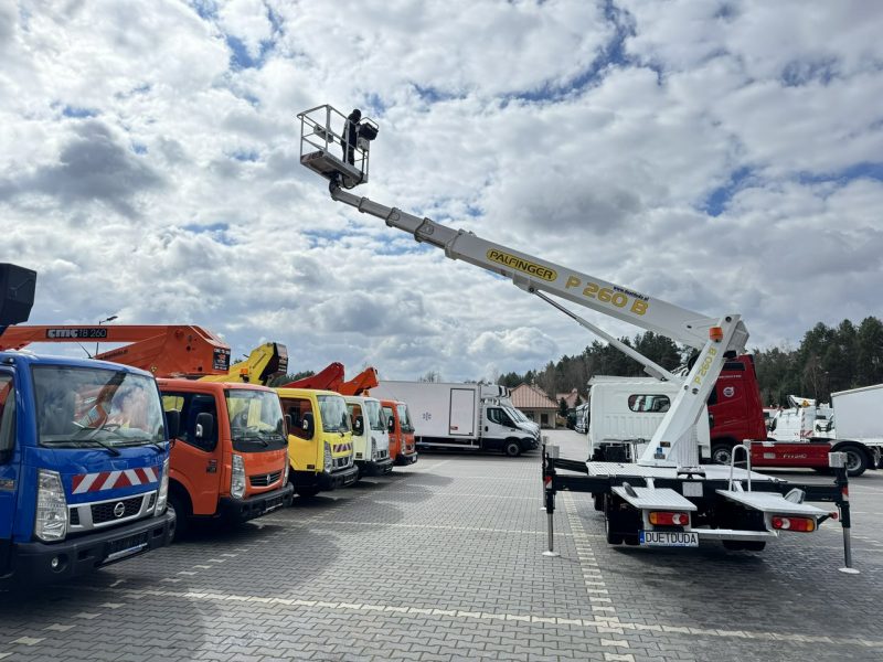 Nissan Cabstar Podnośnik Koszowy 26m Palfinger P260B Zwyżka UDT Wumag GSR Ruthmann P7