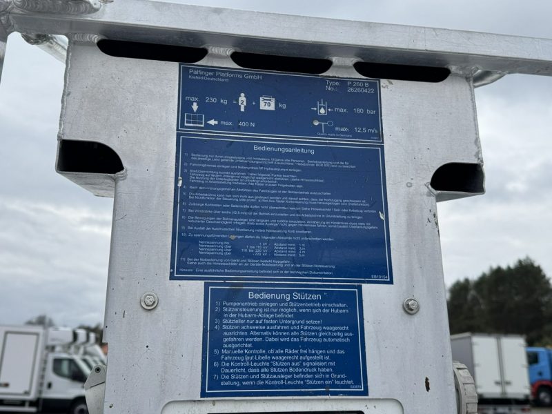 Nissan Cabstar Podnośnik Koszowy 26m Palfinger P260B Zwyżka UDT Wumag GSR Ruthmann P7