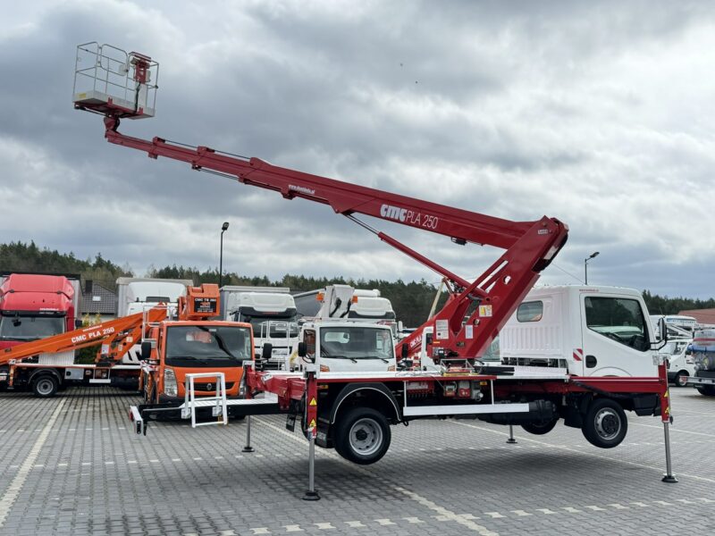 Nissan Cabstar Podnośnik Koszowy 25m CMC PLA 250 Zwyżka Pilot UDT Wumag GSR Multitel