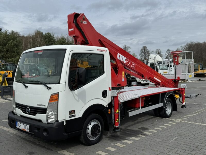 Nissan Cabstar Podnośnik Koszowy 25m CMC PLA 250 Zwyżka Pilot UDT Wumag GSR Multitel