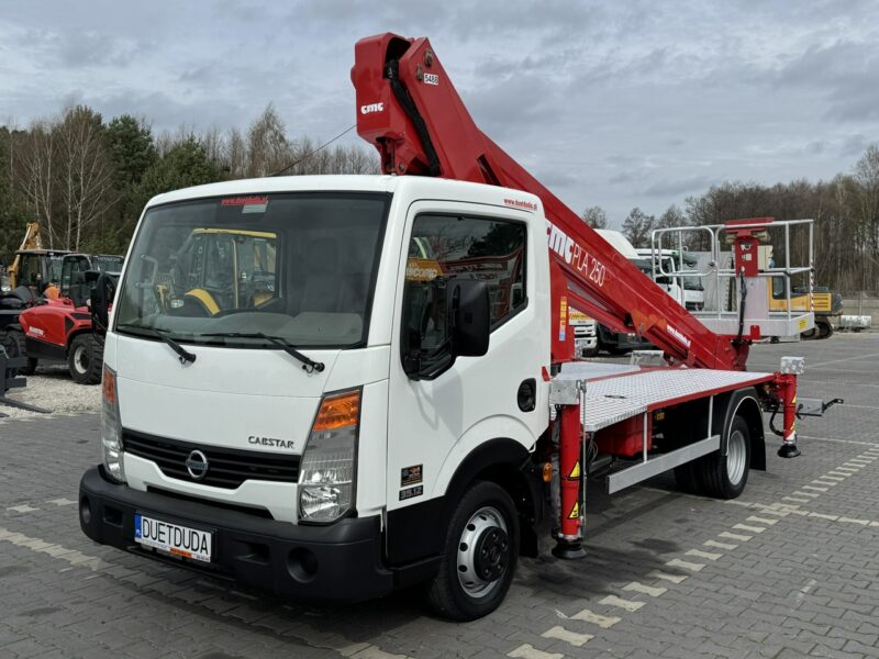 Nissan Cabstar Podnośnik Koszowy 25m CMC PLA 250 Zwyżka Pilot UDT Wumag GSR Multitel